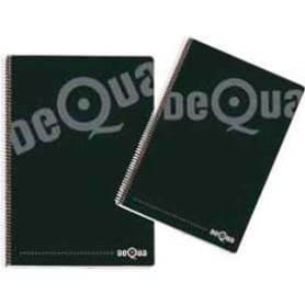 Cuaderno Folio Tapa Dura Negro Dequa