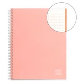 Cuaderno A4 120 hojas salmón Miquelrius