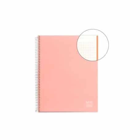 Cuaderno A4 120 hojas salmón Miquelrius