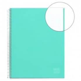 Cuaderno A4 120 hojas verde laguna Miquelrius