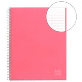 Cuaderno A4 120 hojas rojo coral Miquelrius