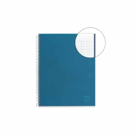 Cuaderno A4 120 hojas azul petroleo Miquelrius