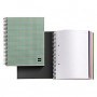 Cuaderno A4 120 hojas tartan granate Miquelrius