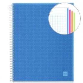 Cuaderno A4 polipropileno Miquelrius 140 hojas azul