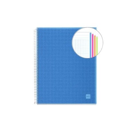 Cuaderno A4 polipropileno Miquelrius 140 hojas azul