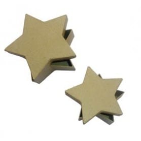 Set 2 cajas estrella Décopatch