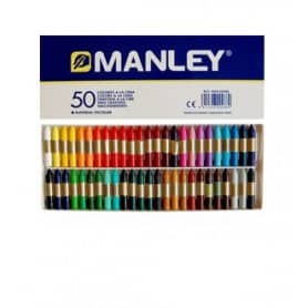 Caja 50 colores cera Manley