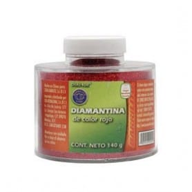 Bote purpurina rojo 140 gr