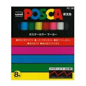 Set Posca 8 colores PC-3M