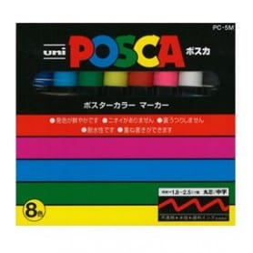 Set Posca 8 colores PC-5M