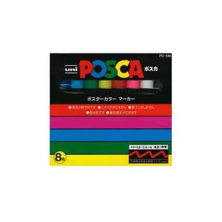 Set Posca 8 colores PC-5M