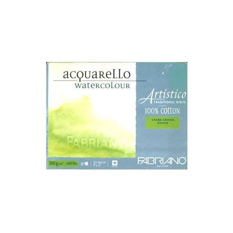 Bloc acuarela Fabriano Grano Grueso 35,5 x 51 cm 300 gr/m2