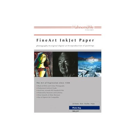 Hahnemühle Photo Rag 188 gr/m2 A3