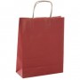 50 Bolsas Kraft Rojas con asas 240x11x310 mm