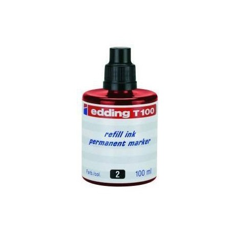 Tinta Edding T-100 100 ml rojo