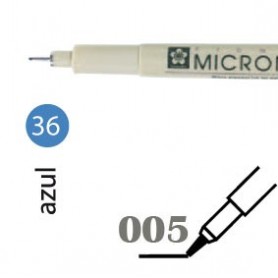 Rotulador Pigma Micron 005 azul