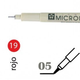 Rotulador Pigma Micron 05 Rojo