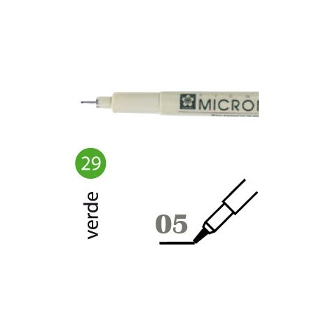 Rotulador Pigma Micron 05 Verde