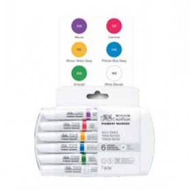 Winsor & Newton Pigment marker Set 6 tonos intensos