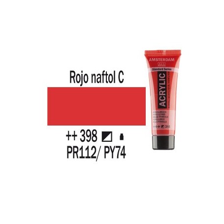 AAC TUBO 20 ML.ROJO NAFT.C.