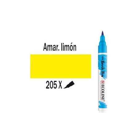 ECOLINE BRUSHPEN AMAR. LIMON