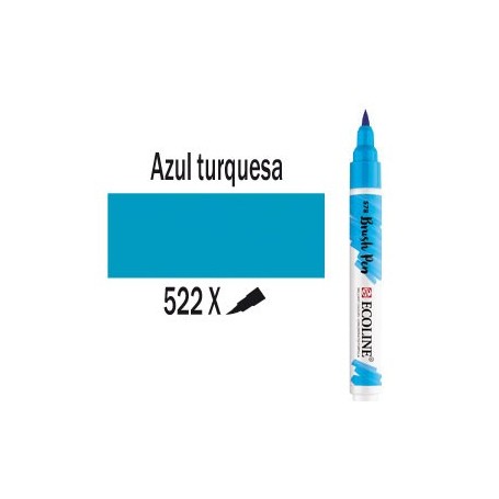 ECOLINE BRUSHPEN AZUL TURQUES