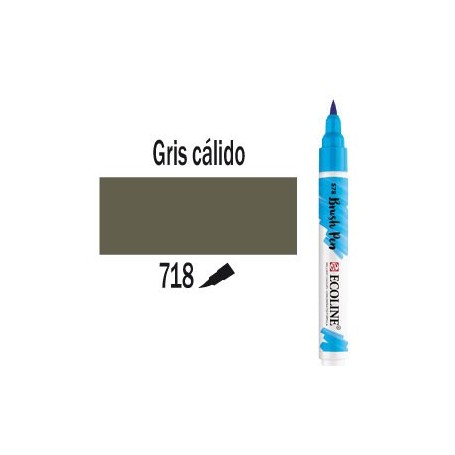 ECOLINE BRUSHPEN GRIS CALIDO