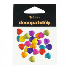 Tresors Corazones Flashy Décopatch