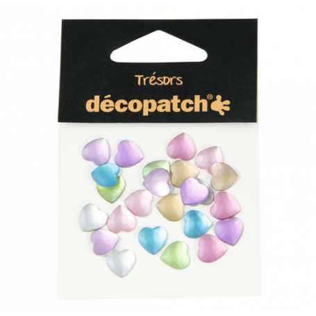 Tresors Corazones Pastel Décopatch