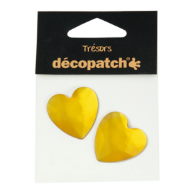 Tresors Corazones Naranja Décopatch