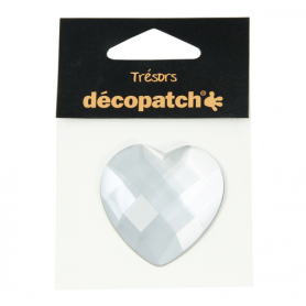 Tresors Corazón Blanco Décopatch