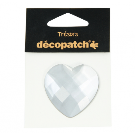 Tresors Corazón Blanco Décopatch