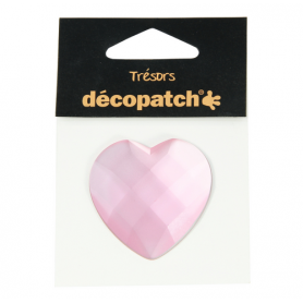 Tresors Corazón Rosa Décopatch