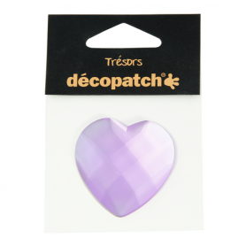 Tresors Corazón Lila Décopatch