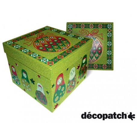 Set de 2 Cajas chocolate Décopatch