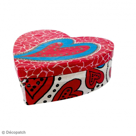 Set de 2 Cajas corazón Décopatch