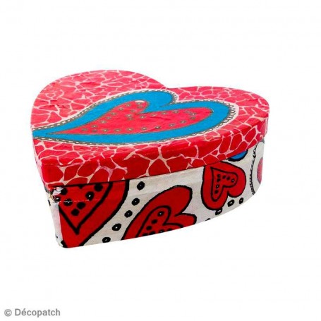 Set de 2 Cajas Corazón Décopatch