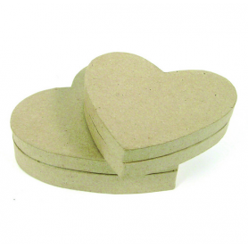 Set de 2 Cajas Corazón Décopatch