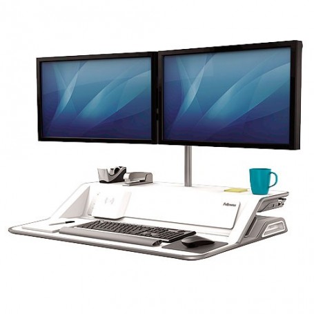 Estación de trabajo Sit-Stand Lotus™ DX - Blanco - Fellowes