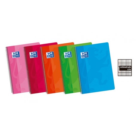 Cuaderno Milimetrado Folio Tapa Blanda, Oxford