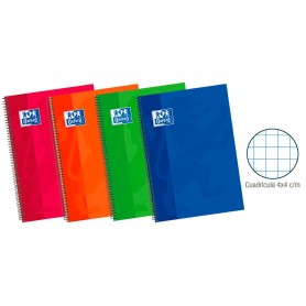 Cuaderno Espiral Oxford Tapa Extradura 4º Cuadriculado