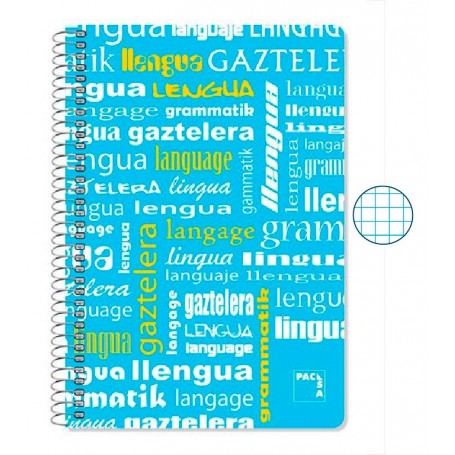 Cuaderno Folio Cuadriculado Lengua