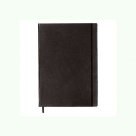 Notebook Master Cuero Negro Hoja Lisa Leuchtturm