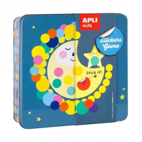 Caja Metálica Juego Gomets Luna, Apli Kids