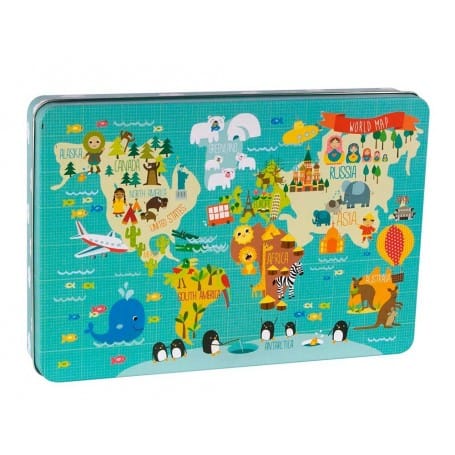 Puzzle Mapa Mundi, Apli Kids