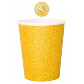 Vaso Glitter Oro 250 cc