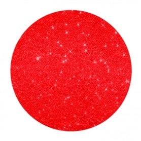 Bajoplato Glitter Rojo 33 cm