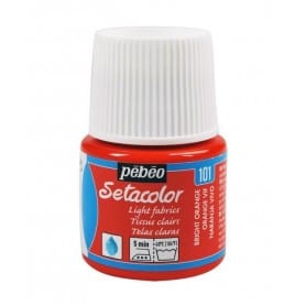 Setacolor tejidos claros 101 Naranja vivo 45 ml