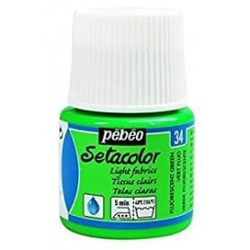 Setacolor Tejidos claros 34 Verde flúor 45 ml