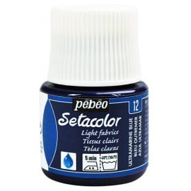 Setacolor Tejidos claros 12 Azul ultramar 45 ml